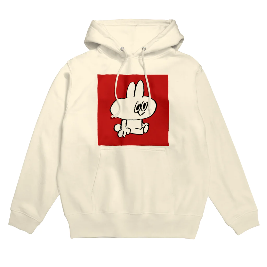 ひろせようのおすわりスティーブ（四角赤） Hoodie