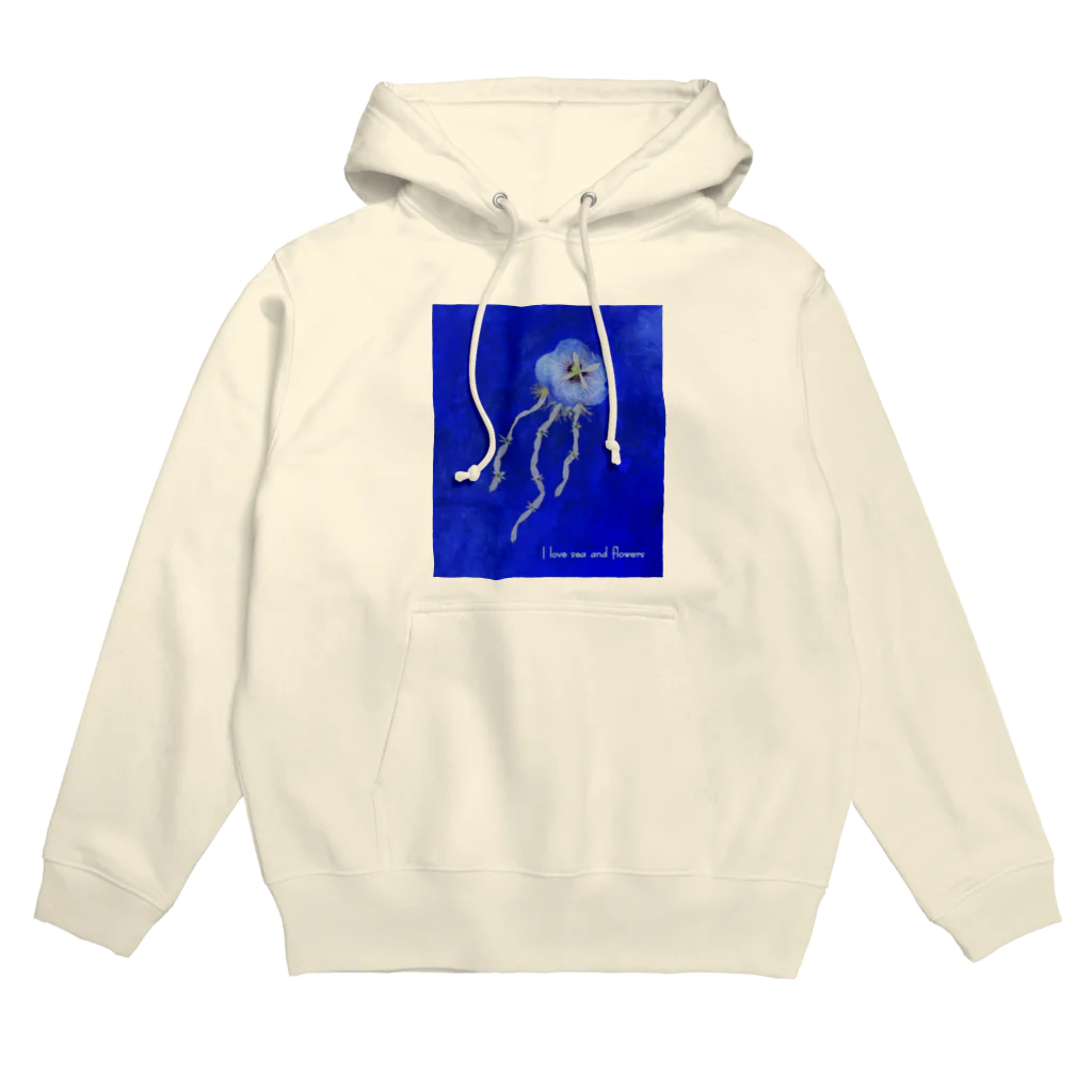 エフェメラル フラワーアートの花クラゲ パーカー Hoodie