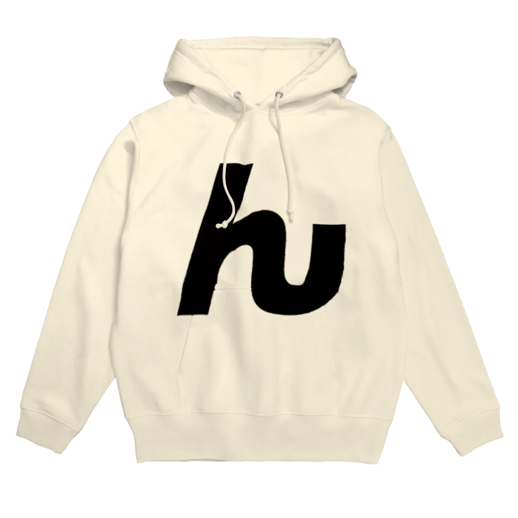 npanpaのんぱんぱ　「ん」パーカー (ロゴ黒ver) Hoodie