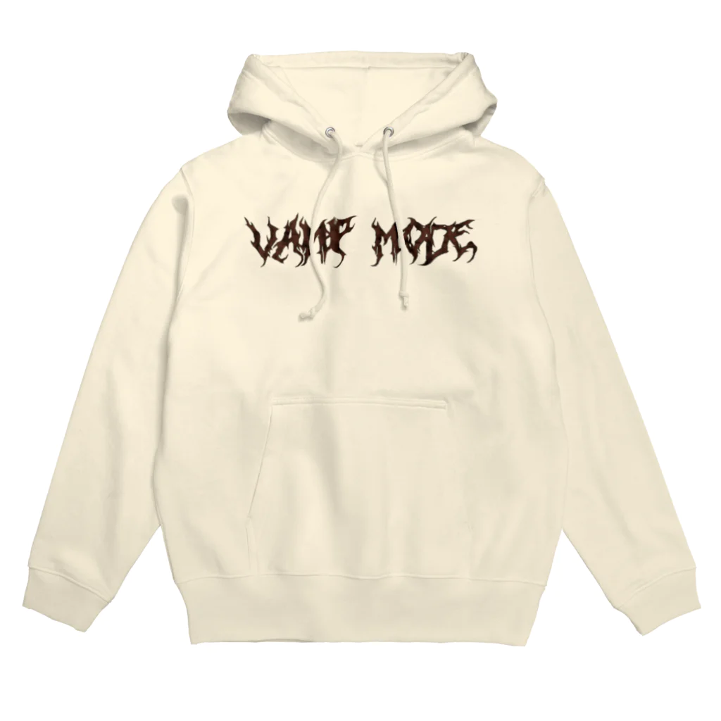 Vamp ModeのLogo (BROWN)＆ Back print Hoodie  パーカー