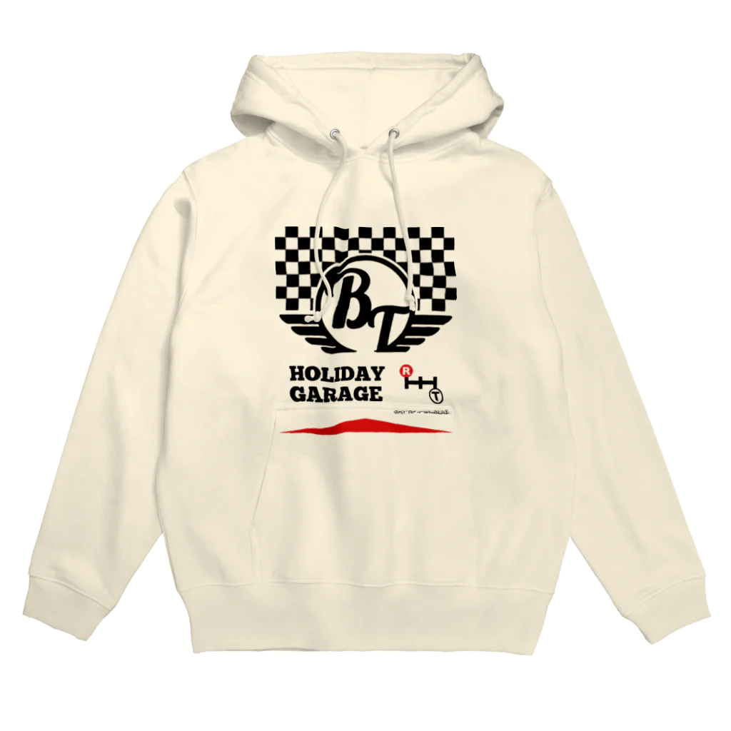 ひげもじやのRed Lettered Hoodie