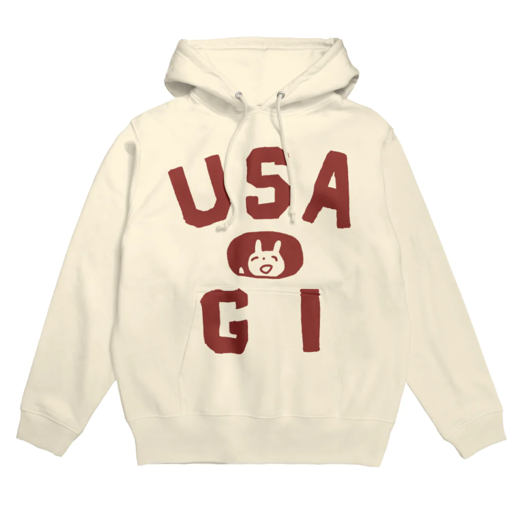 ワタナベスグルのUSA 赤 Hoodie