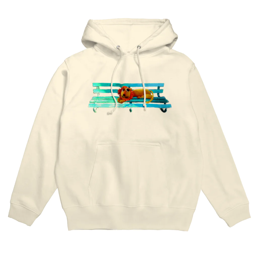 PAW WOW MEOWの「公園にライオンがいます」 Hoodie