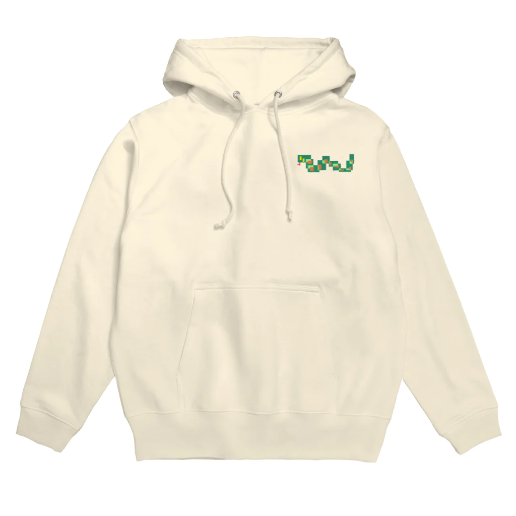 むなげのsquareスネークくん Hoodie