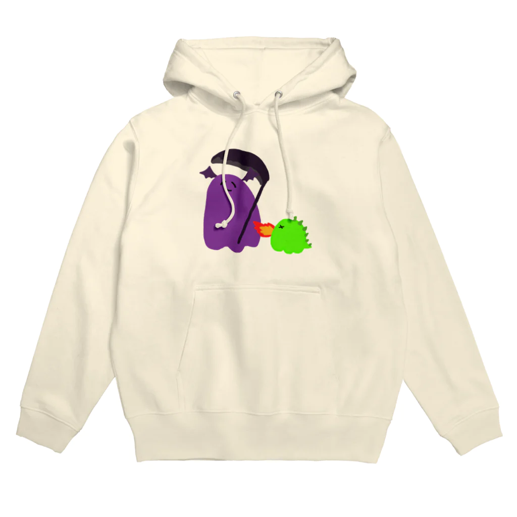 yabeeの闇のデュエラーと恐竜 Hoodie