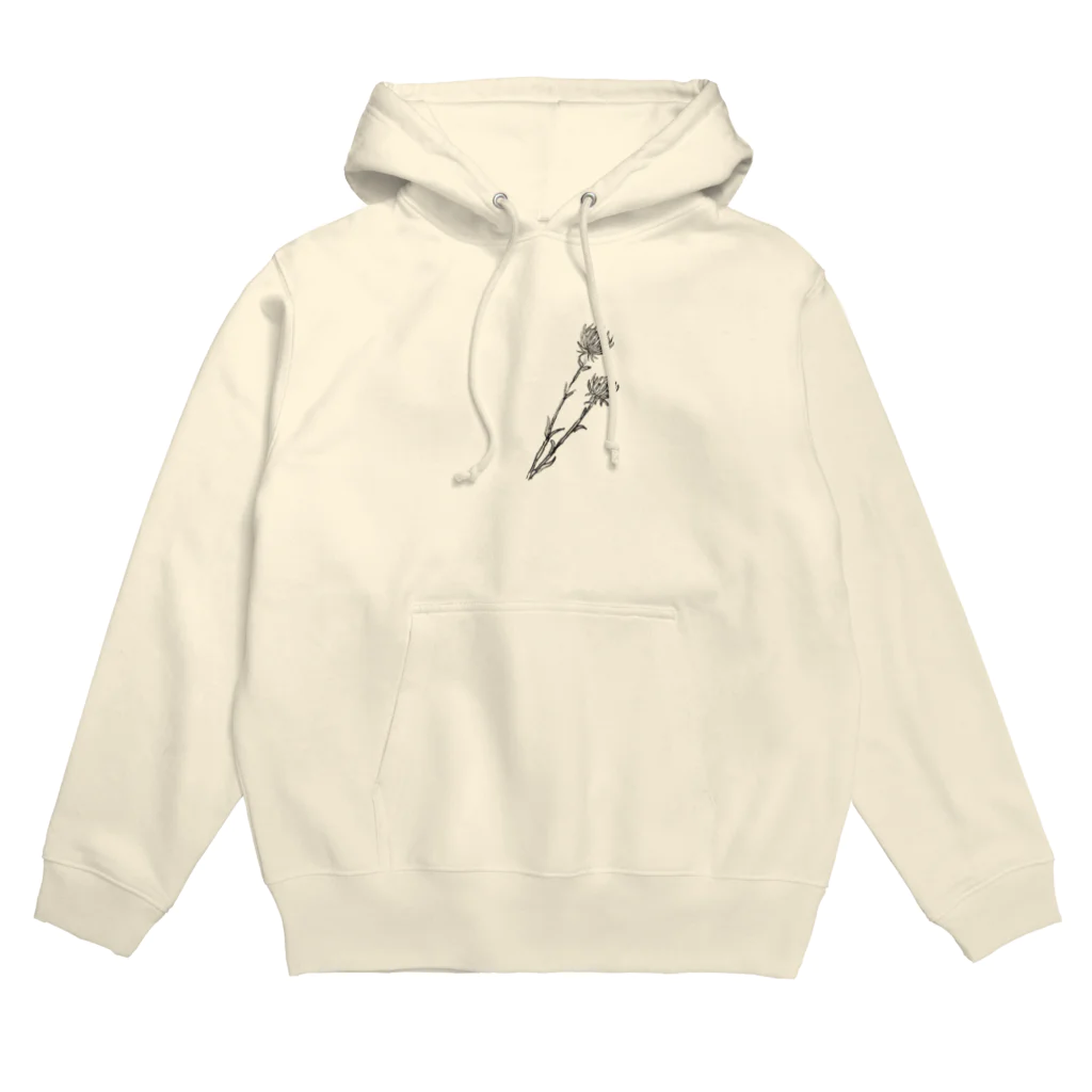  こぐま        のアザミ(black) Hoodie