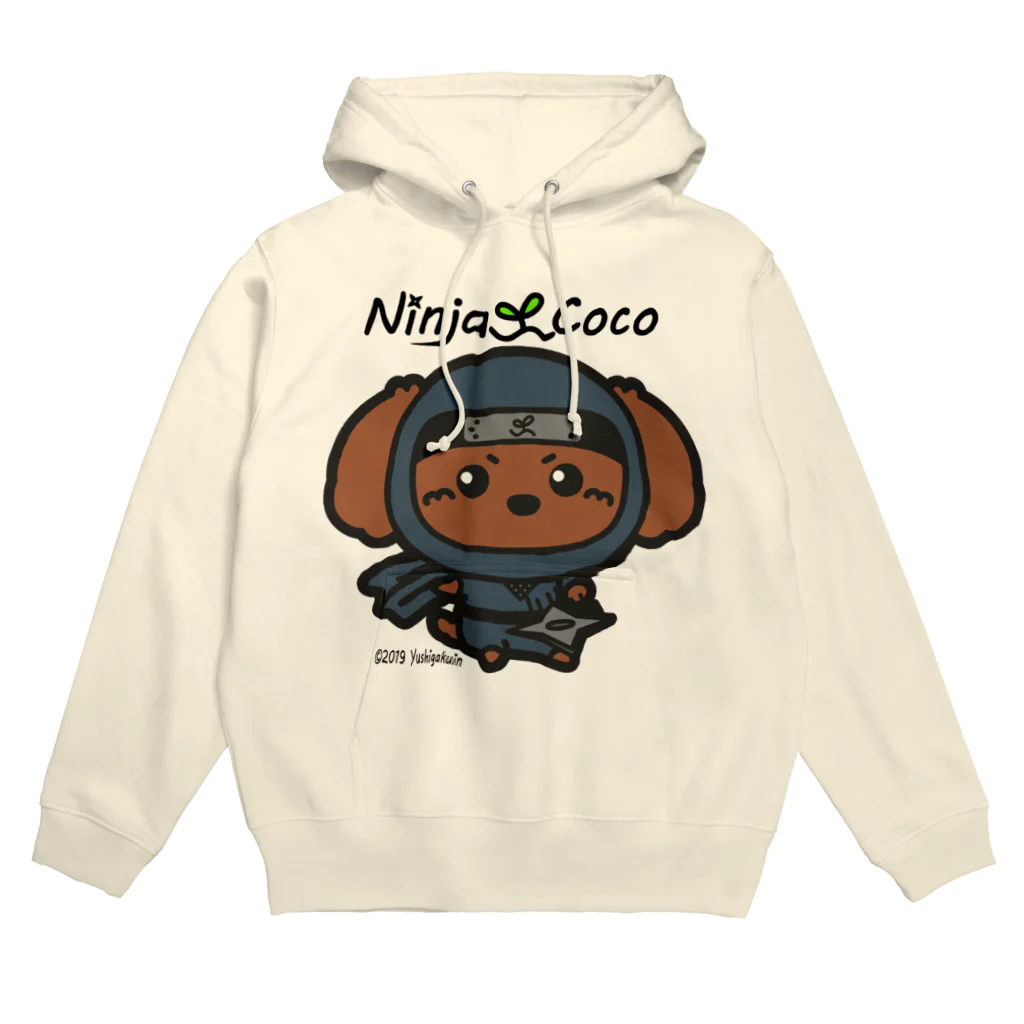 Ninja Cocoの忍者プードルの志ちゃん　手裏剣っっ パーカー