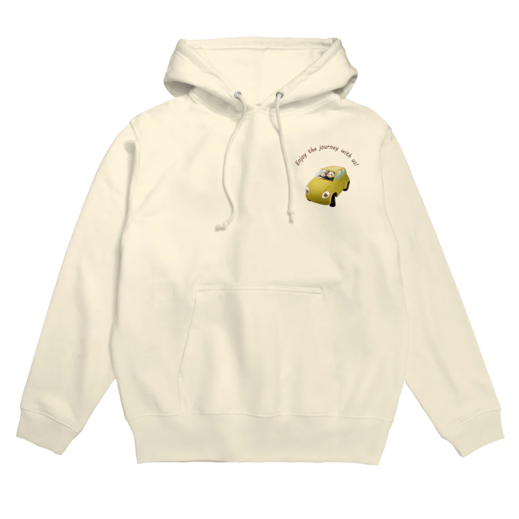 NPNCREATIONのパンダのドライブ旅 Hoodie