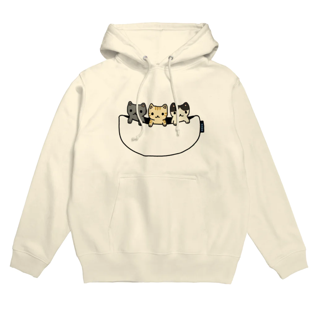 すとろべりーガムFactoryの猫たち専用ポケット Hoodie