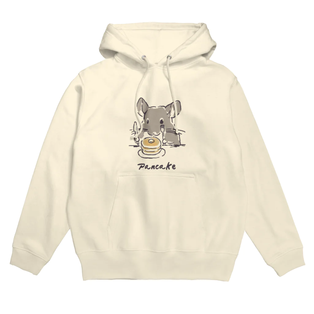 チンチラ雑貨MarkCrownのパンケーキチンチラちゃん Hoodie