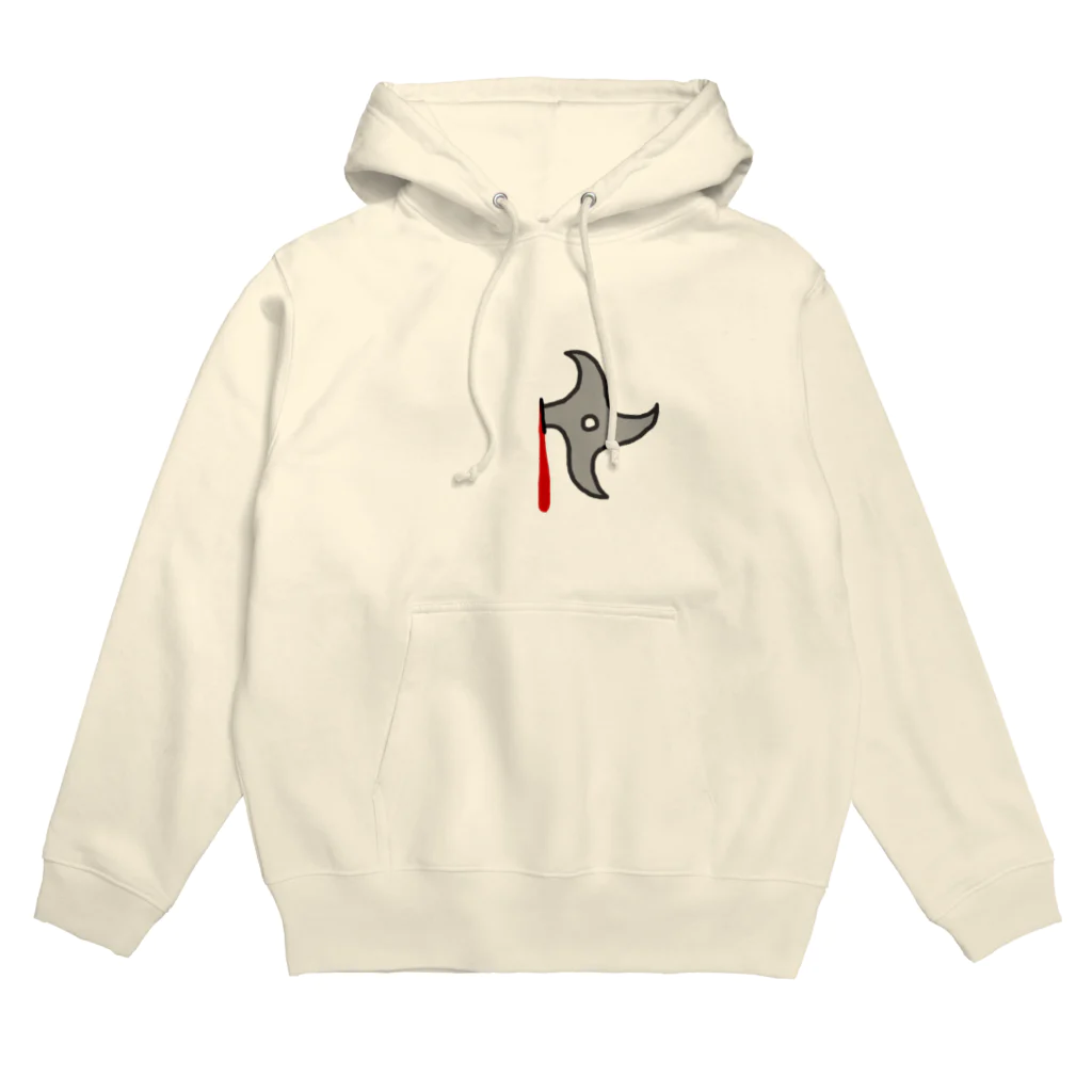 すとろべりーガムFactoryの手裏剣ささった (リメイク) Hoodie