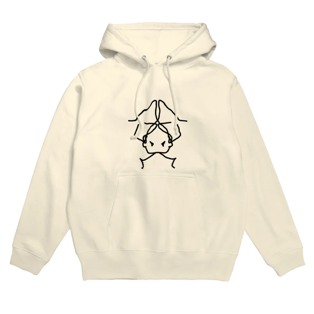 ちろるの雑貨店の猫×横顔 Hoodie