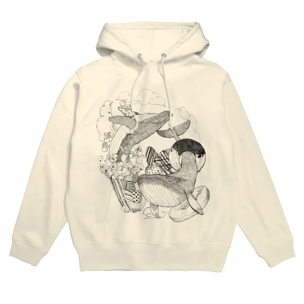 半地下のポップクジラッツ Hoodie