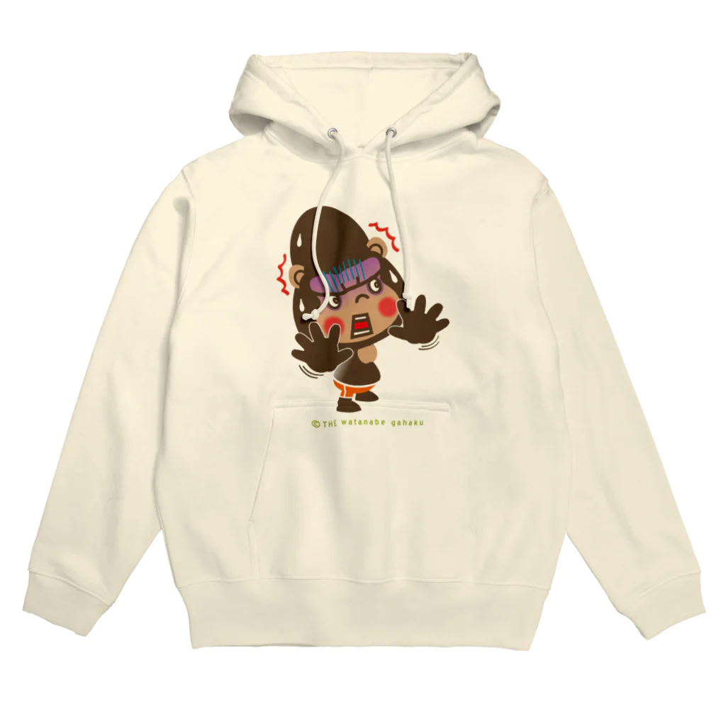 ザ・ワタナバッフルのぽっこりゴリラ"ビックリ" Hoodie