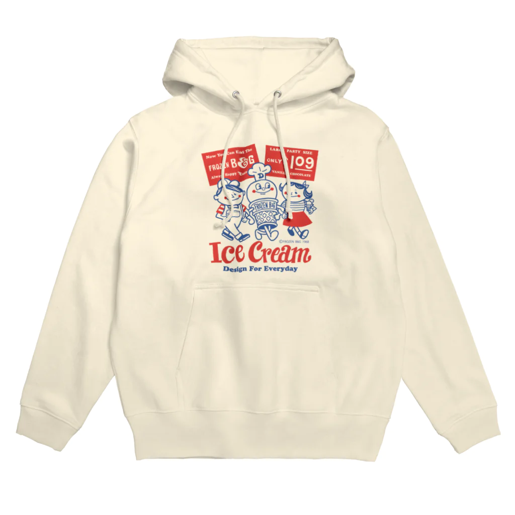 Design For EverydayのアイスクリームBoy&Girl☆アメリカンレトロ Hoodie