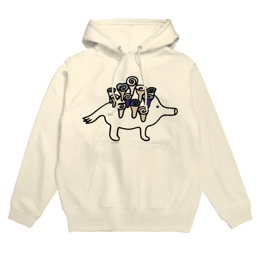 クマガイケイコのうずまきあらし Hoodie