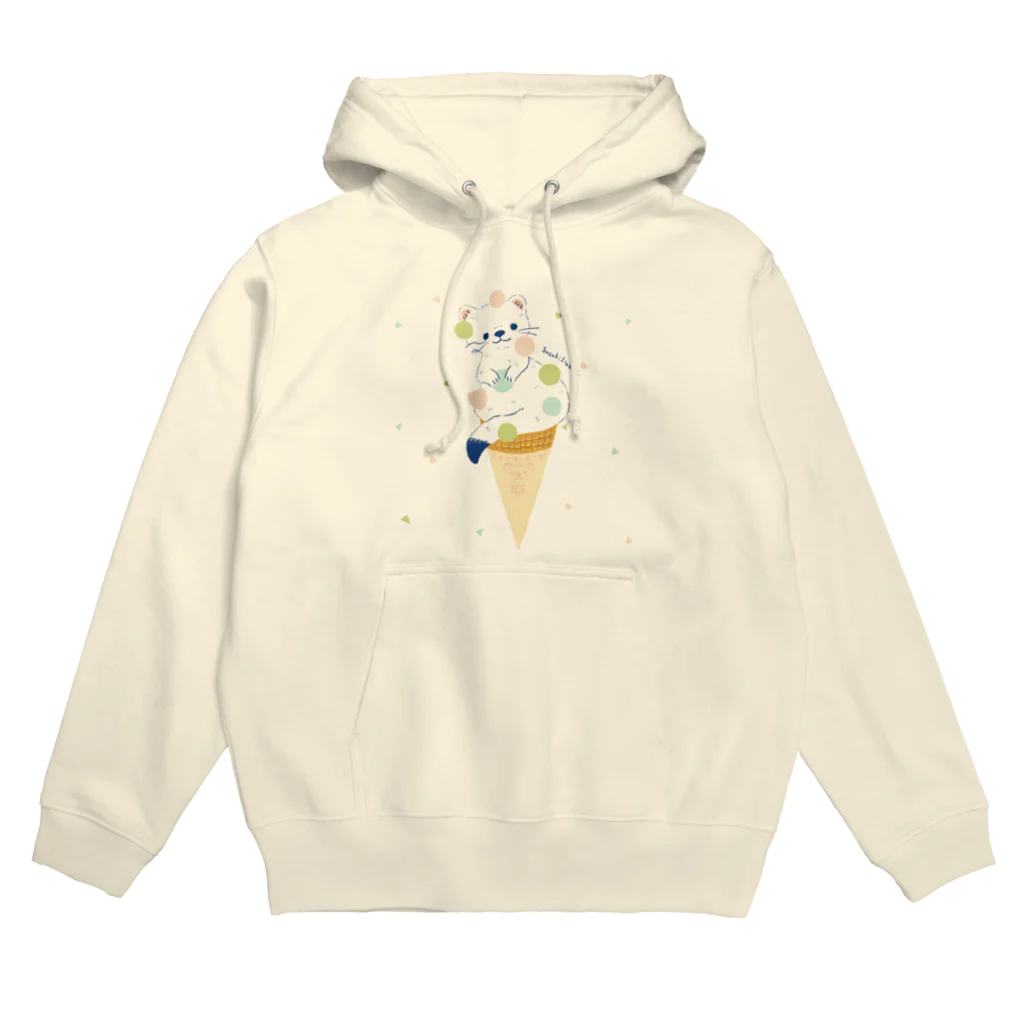 すずきいときちのオコジョアイスおいりトッピング Hoodie