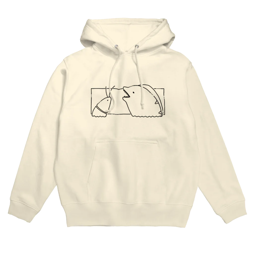 ゆるいまるの仲良しうつぼとえび Hoodie