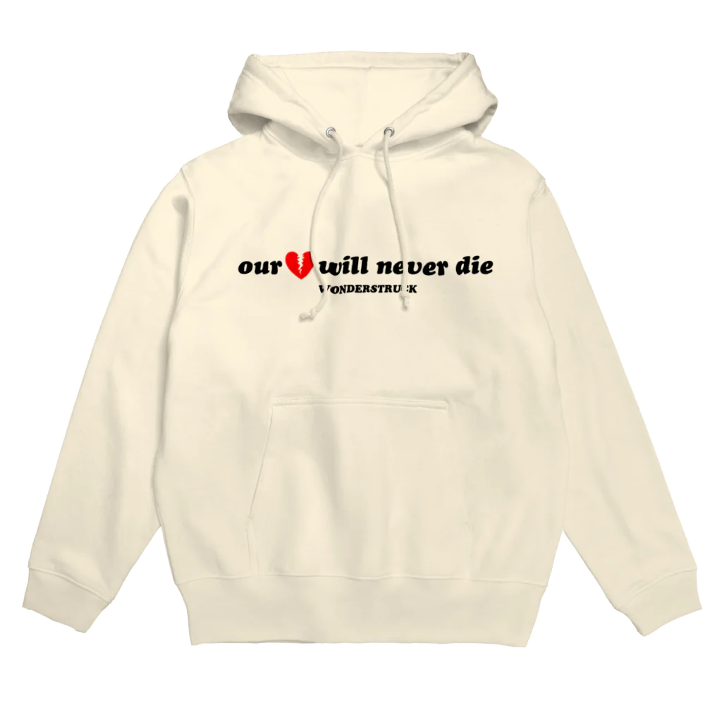 WONDERSTRUCK OFFICIAL WEB STOREのOUR HEARTS WILL NEVER DIE パーカー