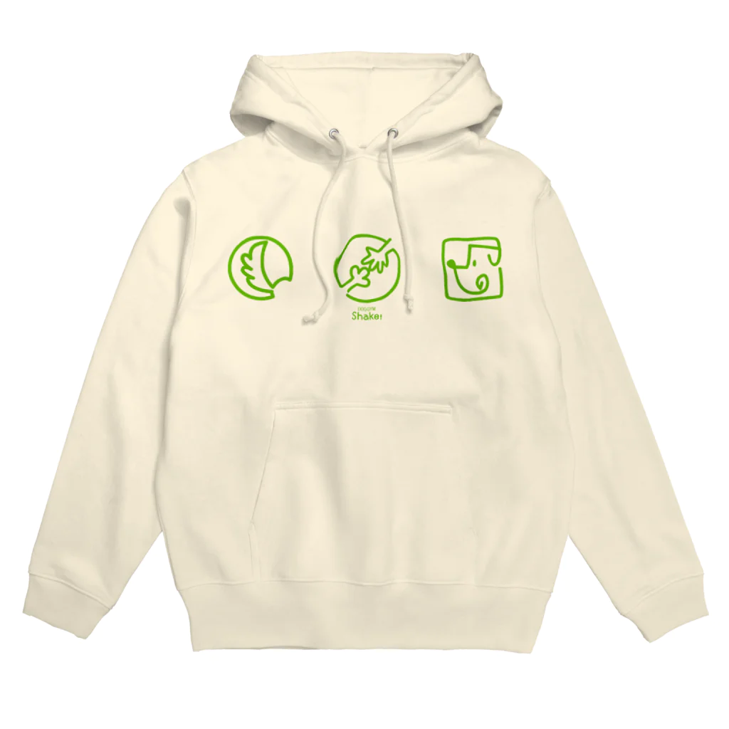 nowhitonの【DOGGYM Shake!】アイコンロゴ（グリーン） Hoodie