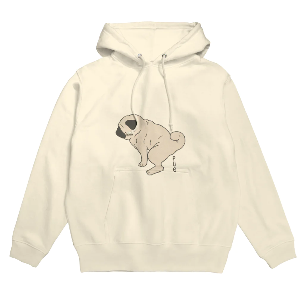 senorthepugの今日もがんばるパグ Hoodie