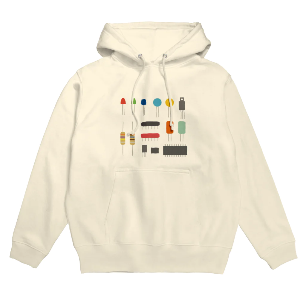 mansooonの電子パーツみたいなやつ Hoodie