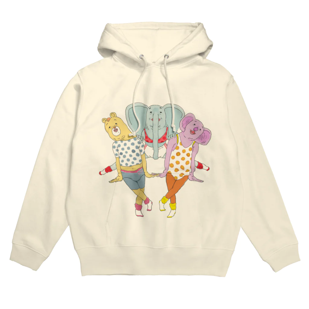 かめ野むし子の仲良しトリオ Hoodie