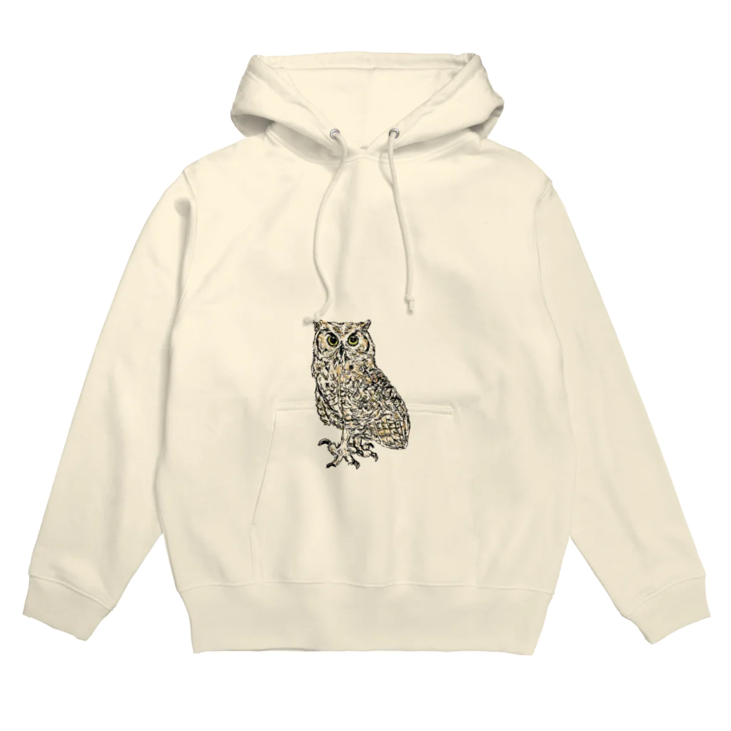 ほーのふくろう29 アメリカワシミミズク(カラー) Hoodie