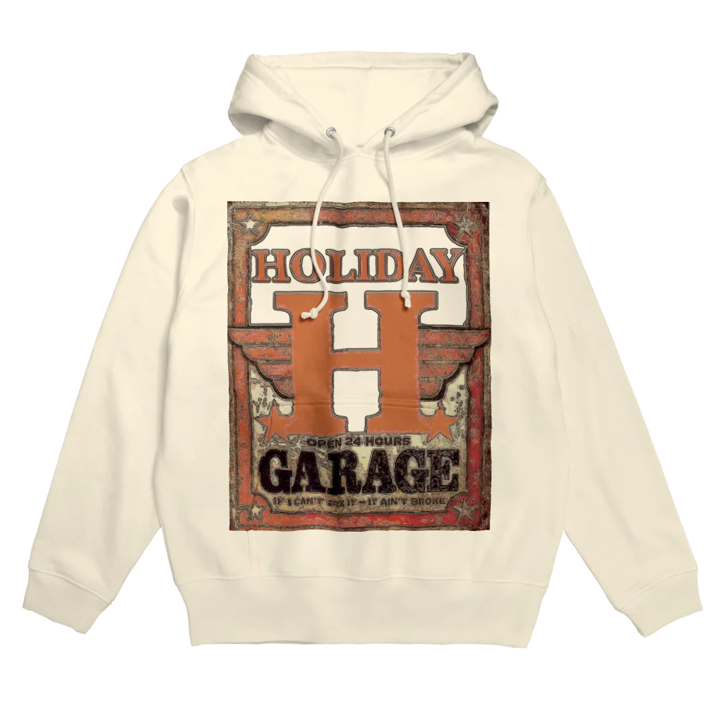 ひげもじやのHOLIDAY GARAGE パーカー