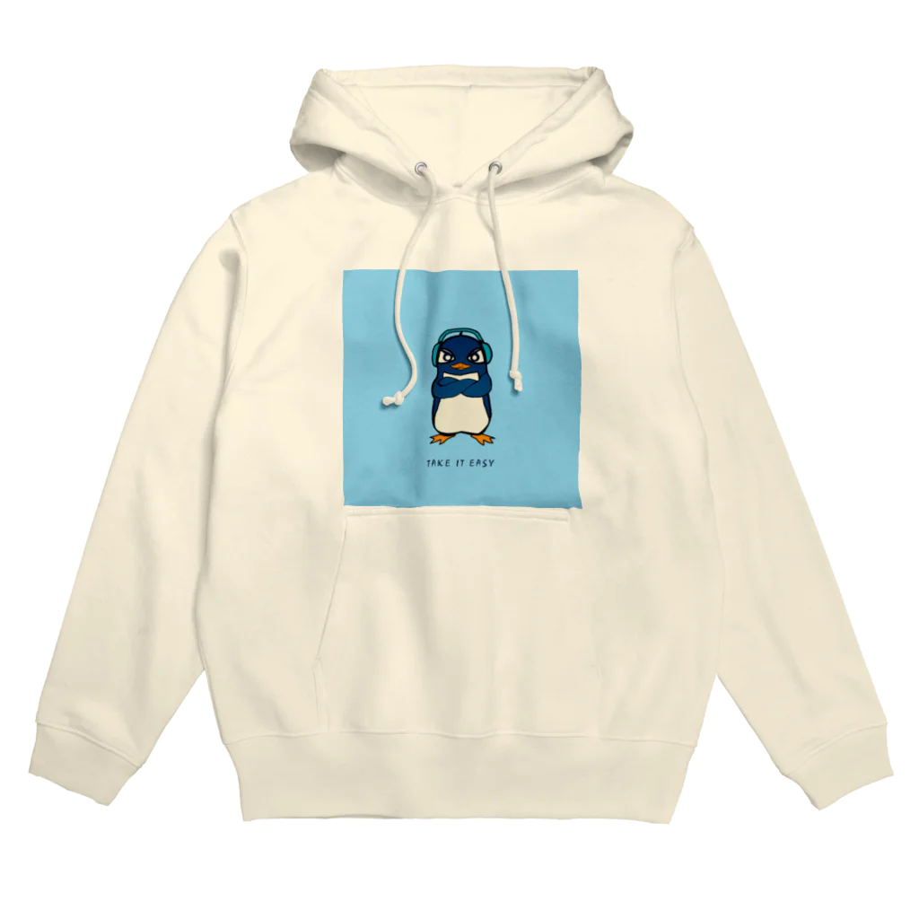 T.I.E STOREのRuさんの水色背景 Hoodie