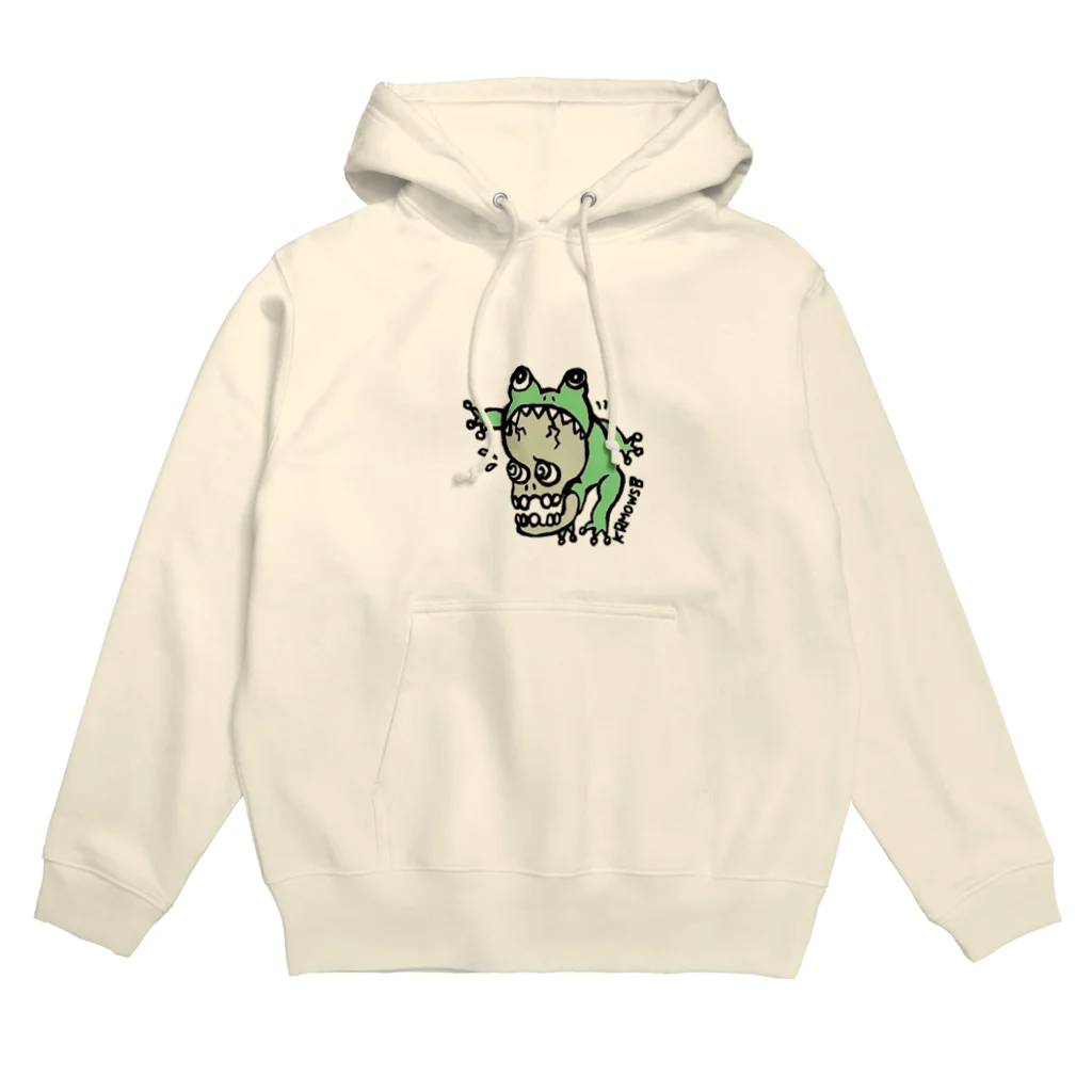 Kurumiのfrog & skull Hoodie