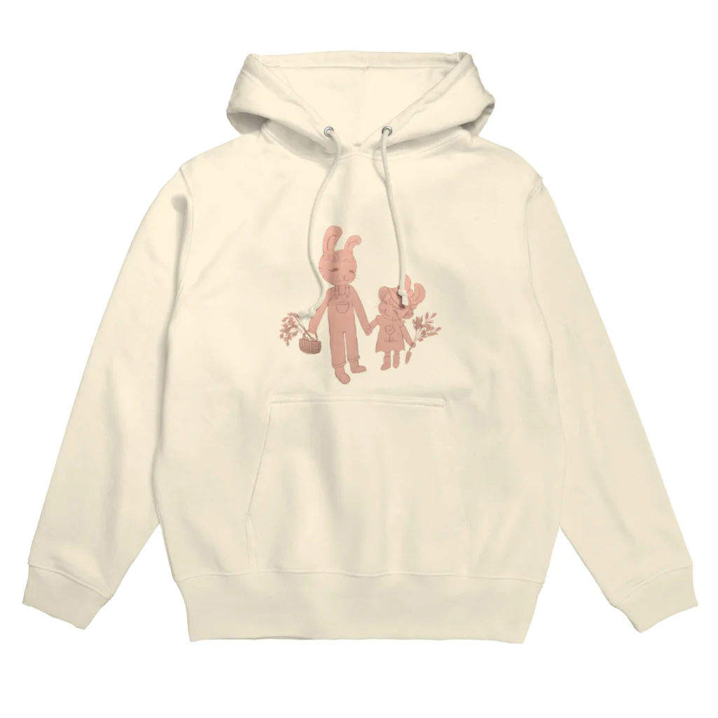 豆大福ショップの姉妹うさぎパーカー Hoodie