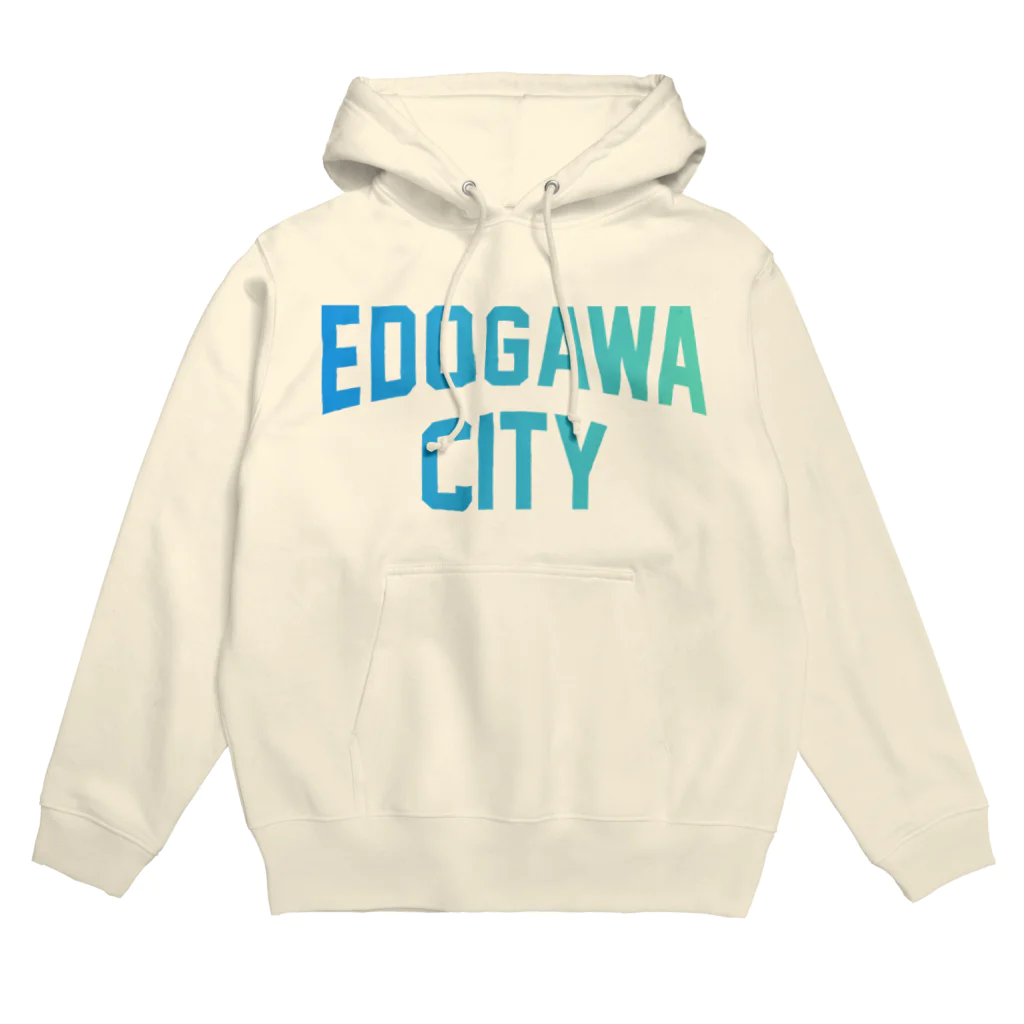 JIMOTOE Wear Local Japanの江戸川区 EDOGAWA CITY ロゴブルー パーカー