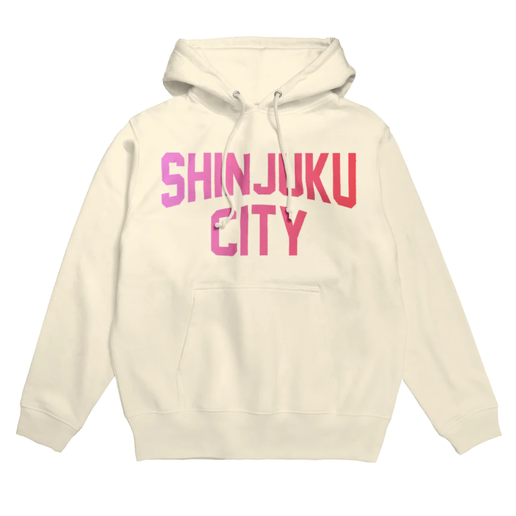 JIMOTOE Wear Local Japanの新宿区 SHINJUKU CITY ロゴピンク Hoodie