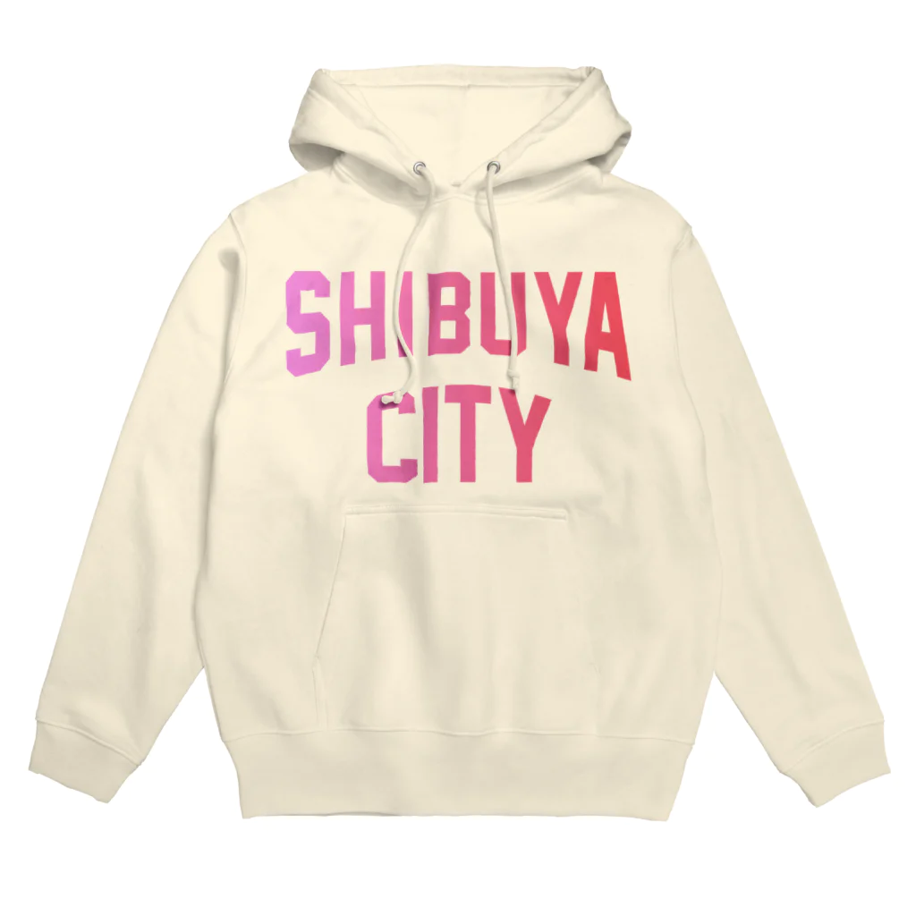 JIMOTOE Wear Local Japanの渋谷区 SHIBUYA WARD ロゴピンク Hoodie