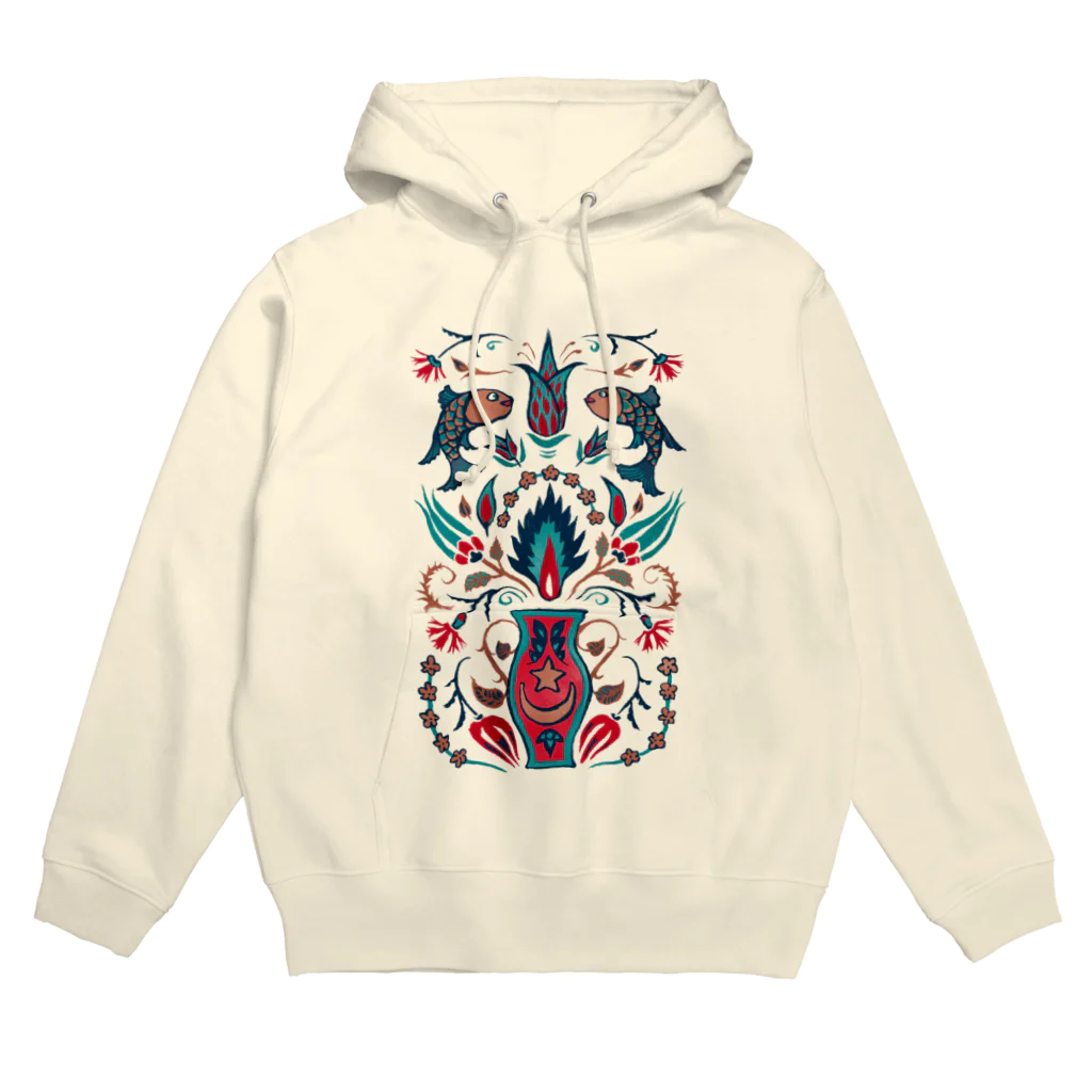 IZANAMI by Akane Yabushitaの🇹🇷トルコのイズニックタイル【ティール】 Hoodie