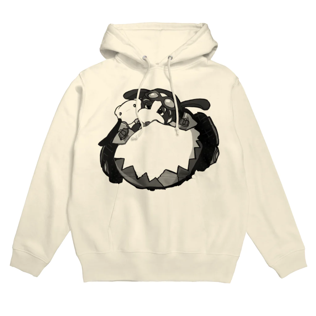 すあだショップのわんたんマシーン(モノクロ) Hoodie