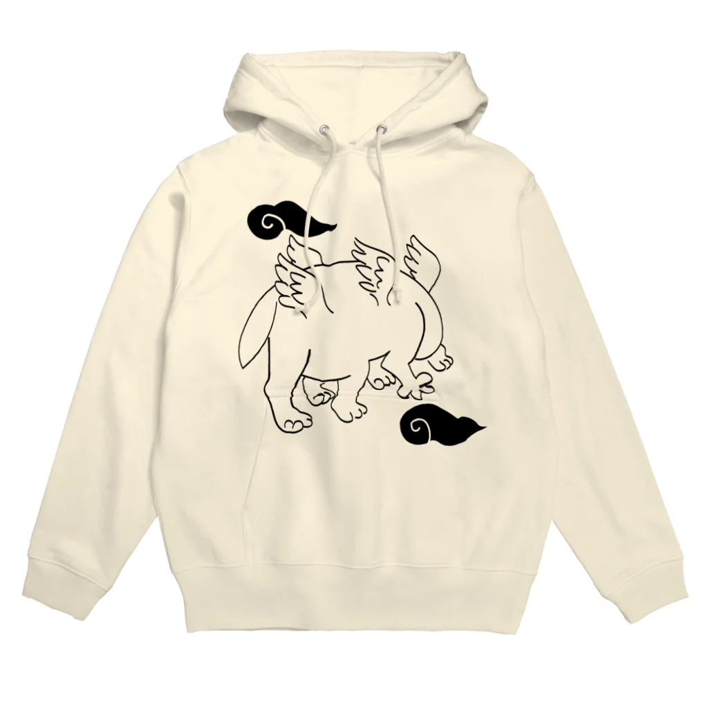 ドラネコ商会の帝江（渾沌）モノトーン Hoodie