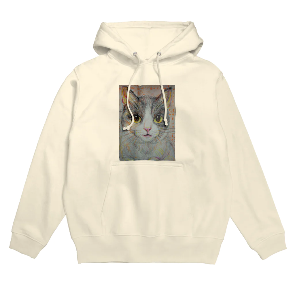 harupink🌸ペット似顔絵illustの色えんぴつにゃんこ Hoodie