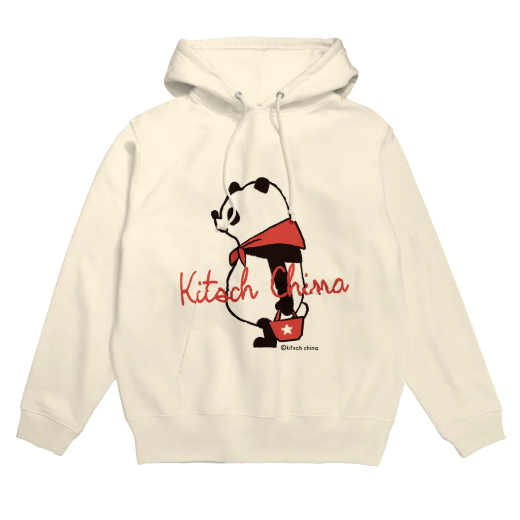 キッチュの赤スカーフパンダ Hoodie