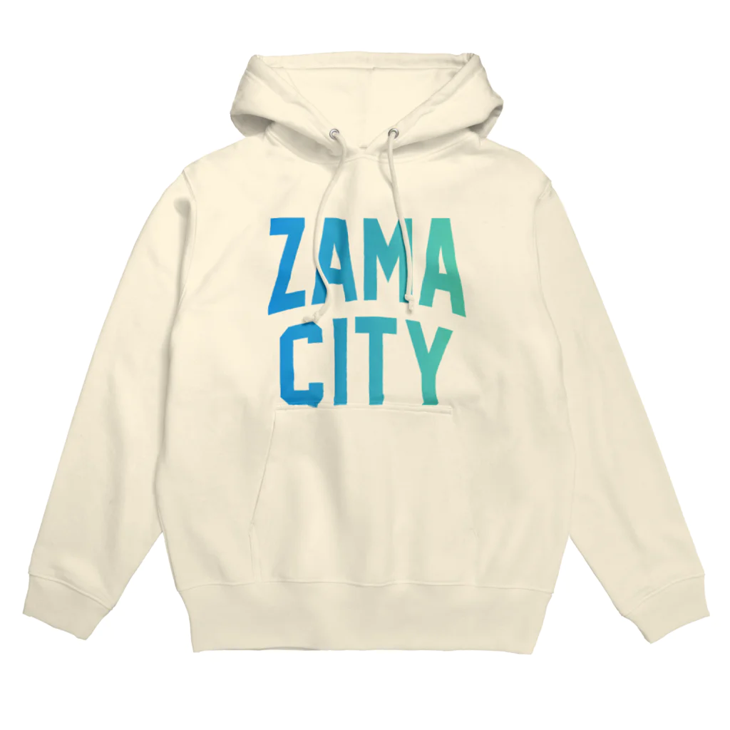 JIMOTOE Wear Local Japanの座間市 ZAMA CITY　ロゴブルー パーカー