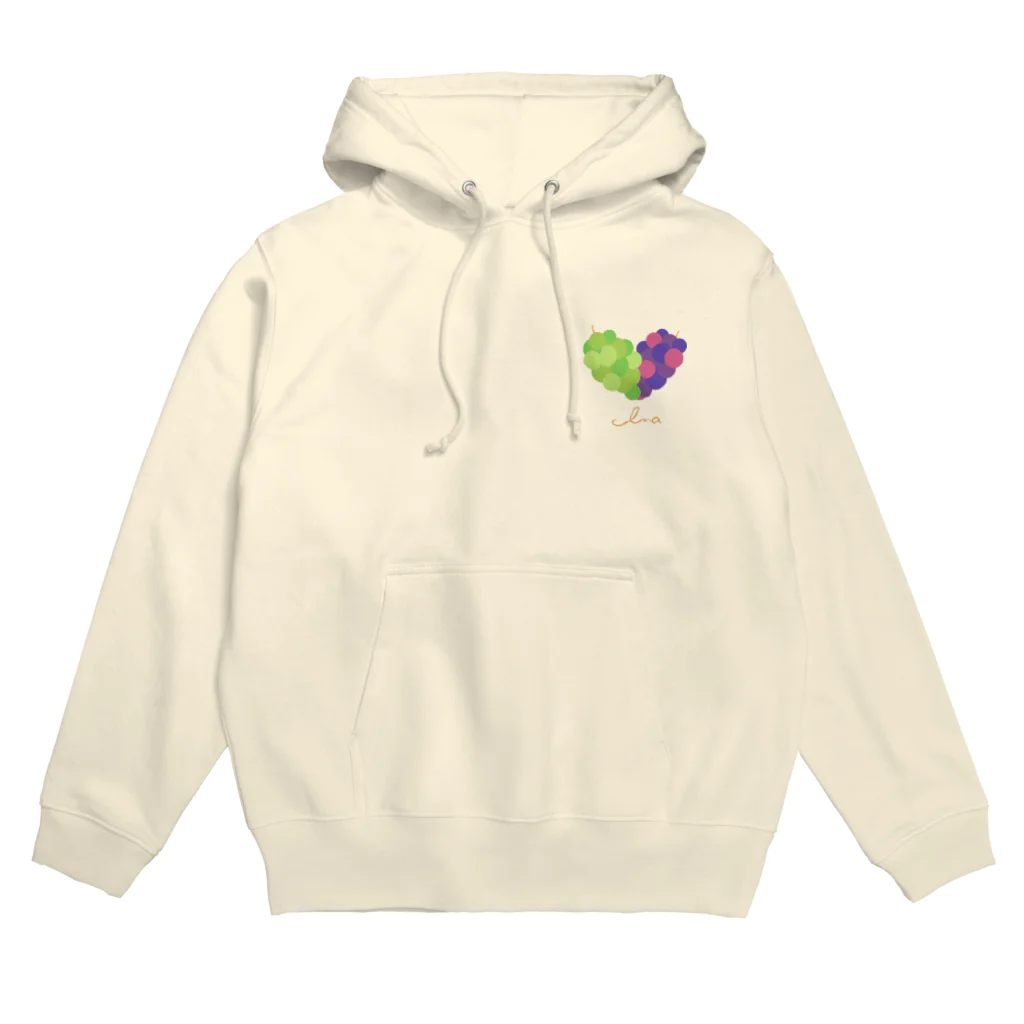 MORI CRAFTのハートの葡萄 Hoodie