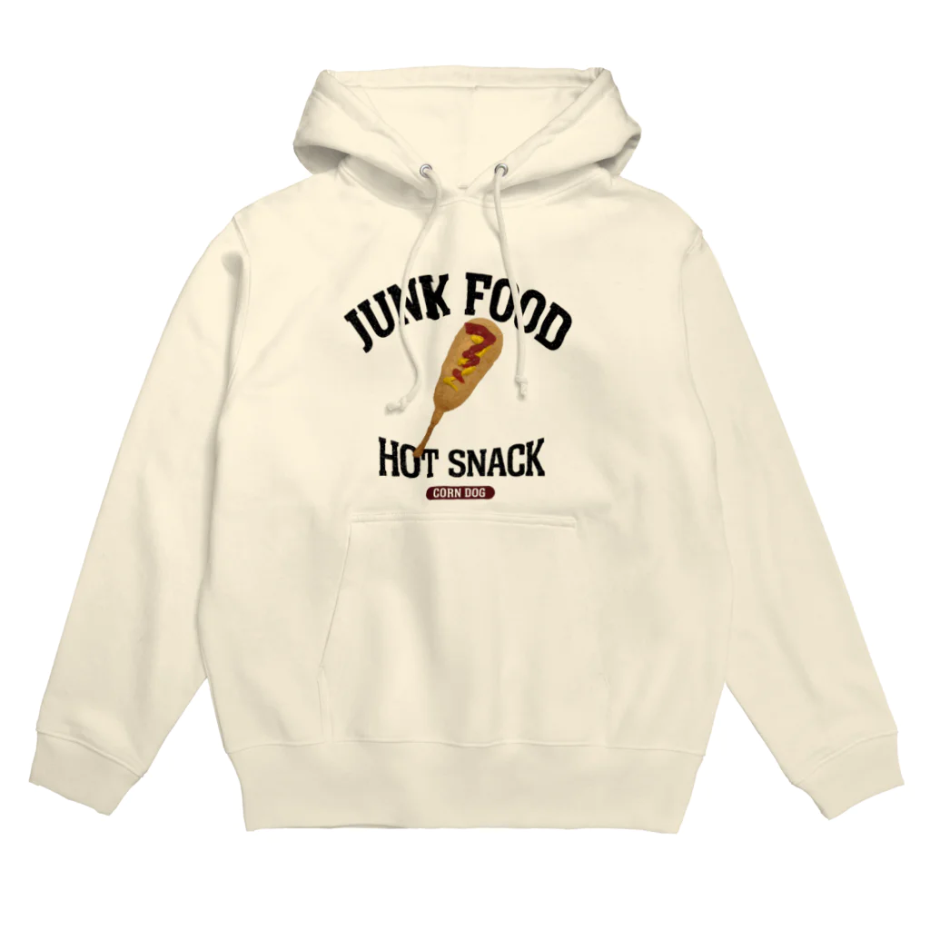 メシテロタイプ（飯テロTシャツブランド）のアメリカンドック（ビンテージ風） Hoodie