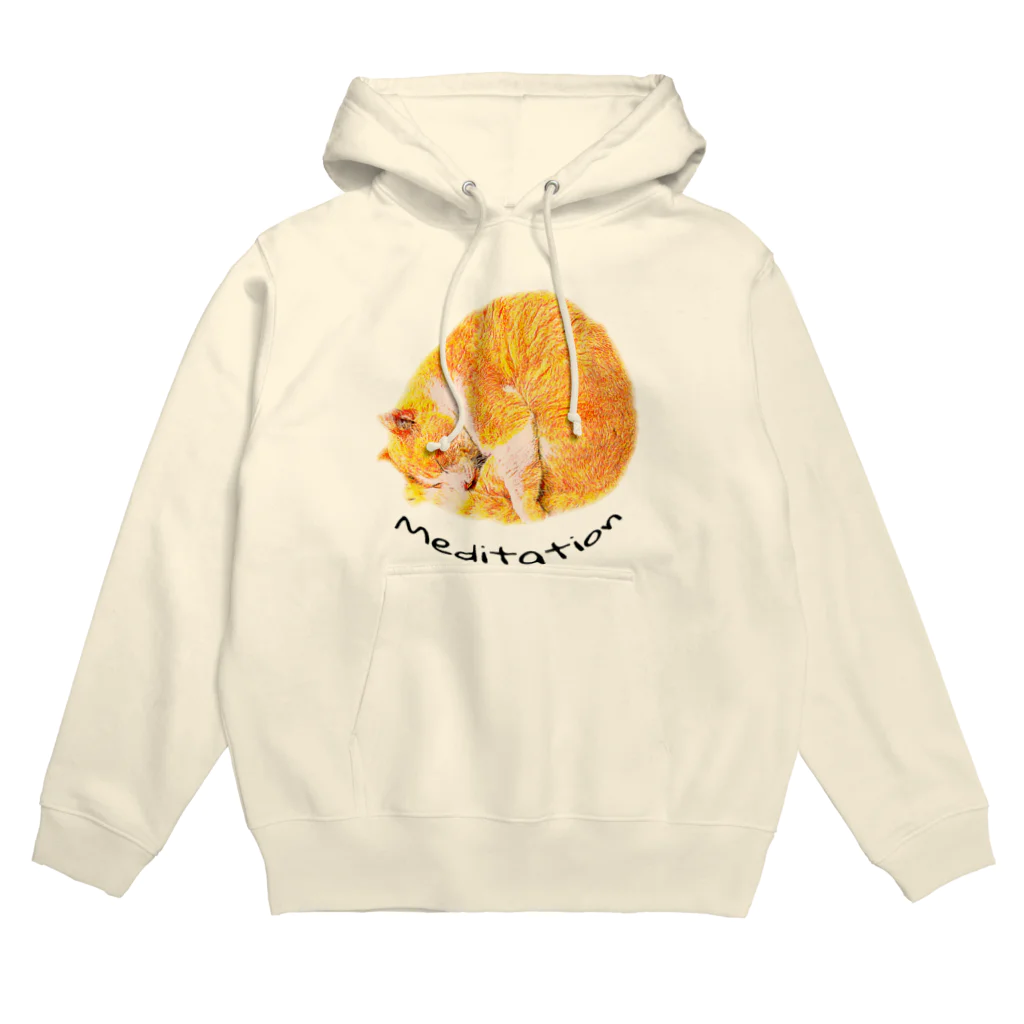 サムシングbirthの茶トラのチャイちゃん　Meditation Hoodie