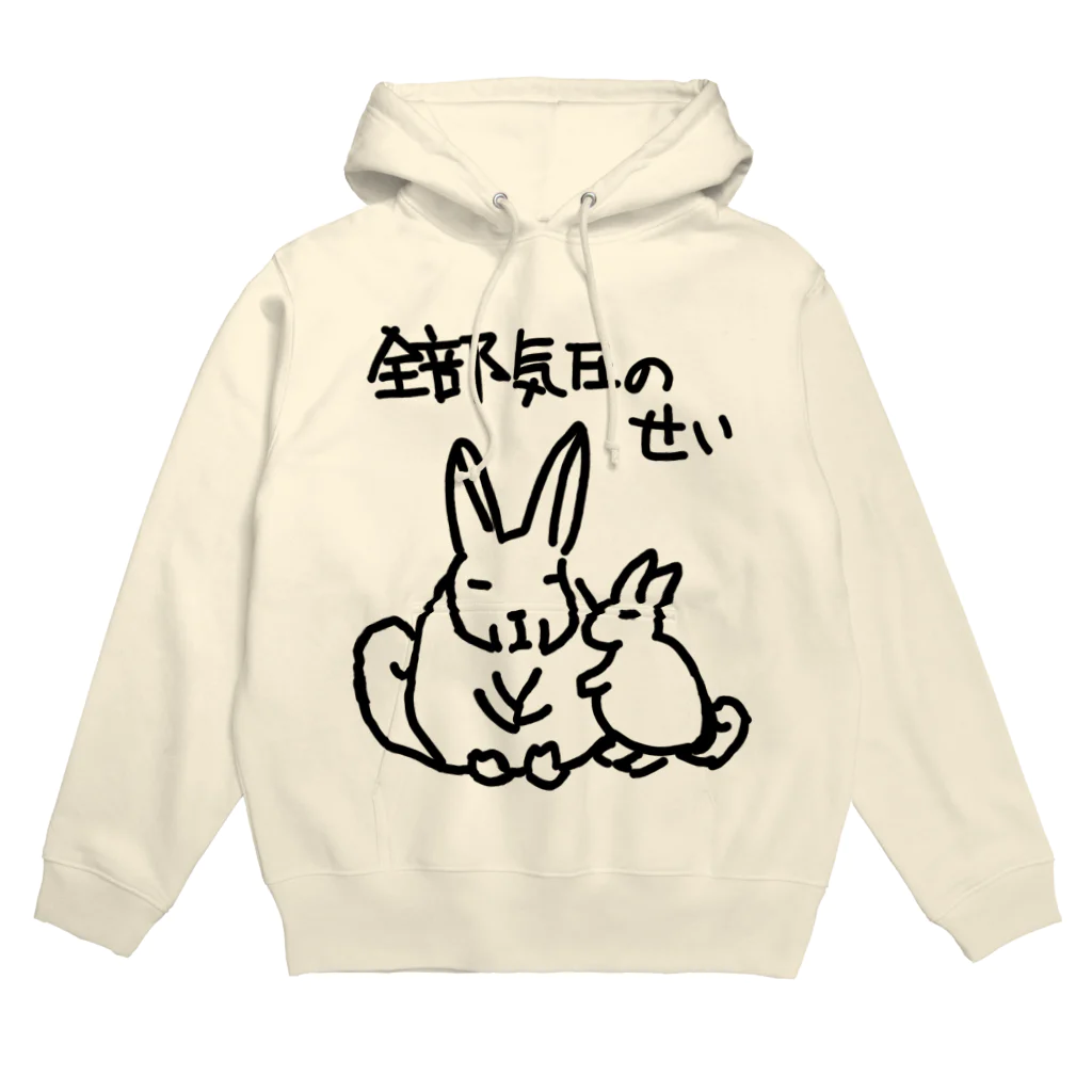 ミナミコアリクイ【のの】の全部気圧のせい【ヤマビスカッチャ】 Hoodie