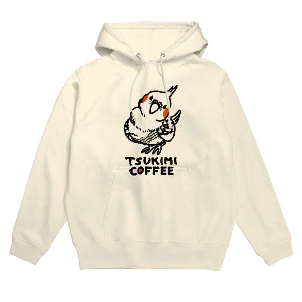 TSUKIMI COFFEEのTSUKIMI COFFEE（黒） パーカー