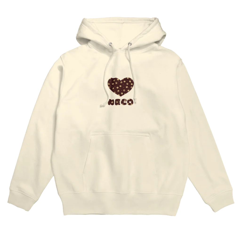 猫の雑貨屋の❤︎NECO ミルクチョコ風 Hoodie