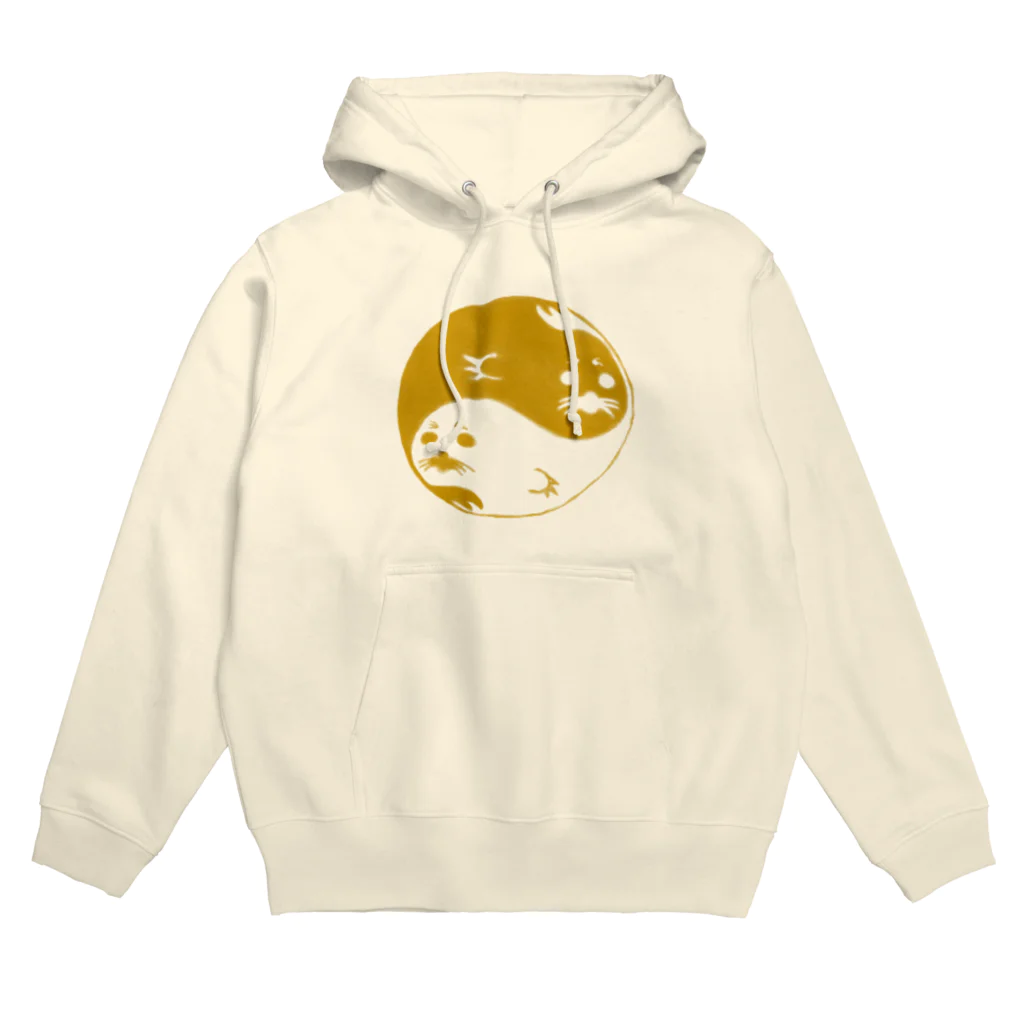 はねはね屋の陰陽あざらし　金 Hoodie