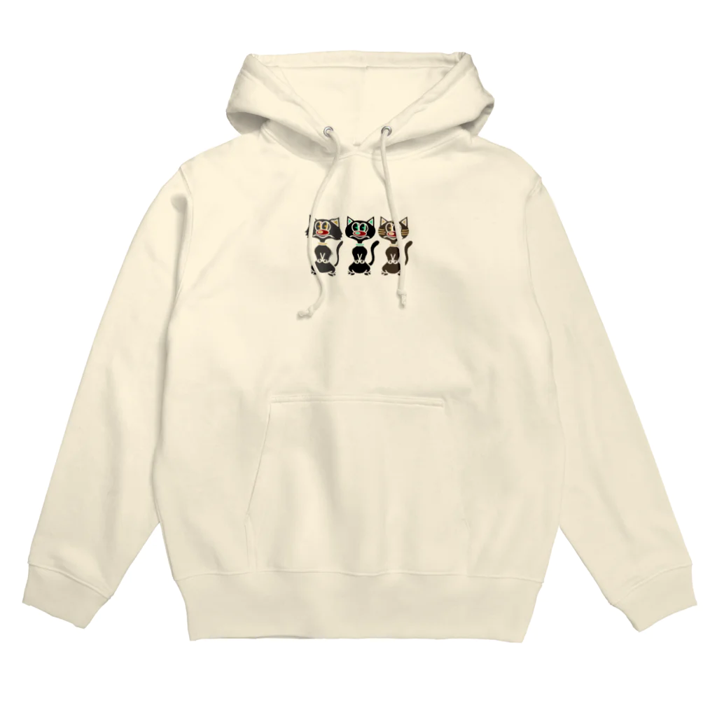 WHiTE BLOODのNEKO   しんゆうのネコ Hoodie