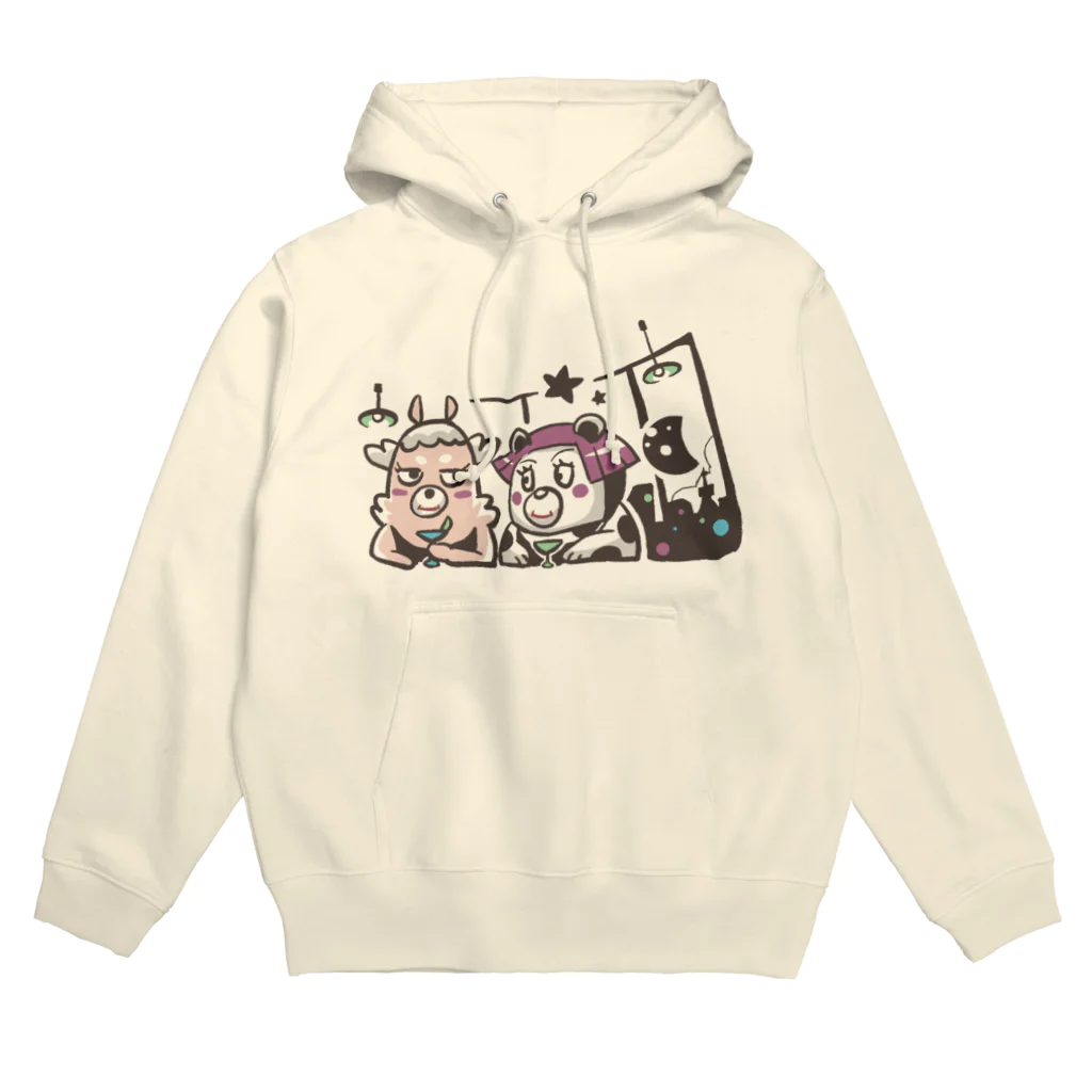 ぽいんとすのたまには飲みたい夜もあるぱか Hoodie